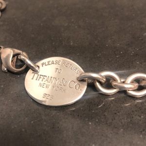 Authentic Return to Tiffany oval tag necklace